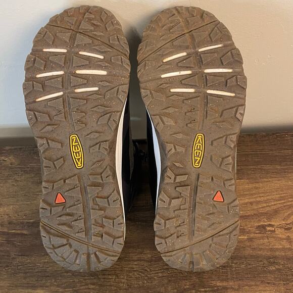 KEEN Terradora Waterproof Hiking Boots Women’s 6.5 Gray Floral Ankle Trail Shoes - Picture 2 of 9